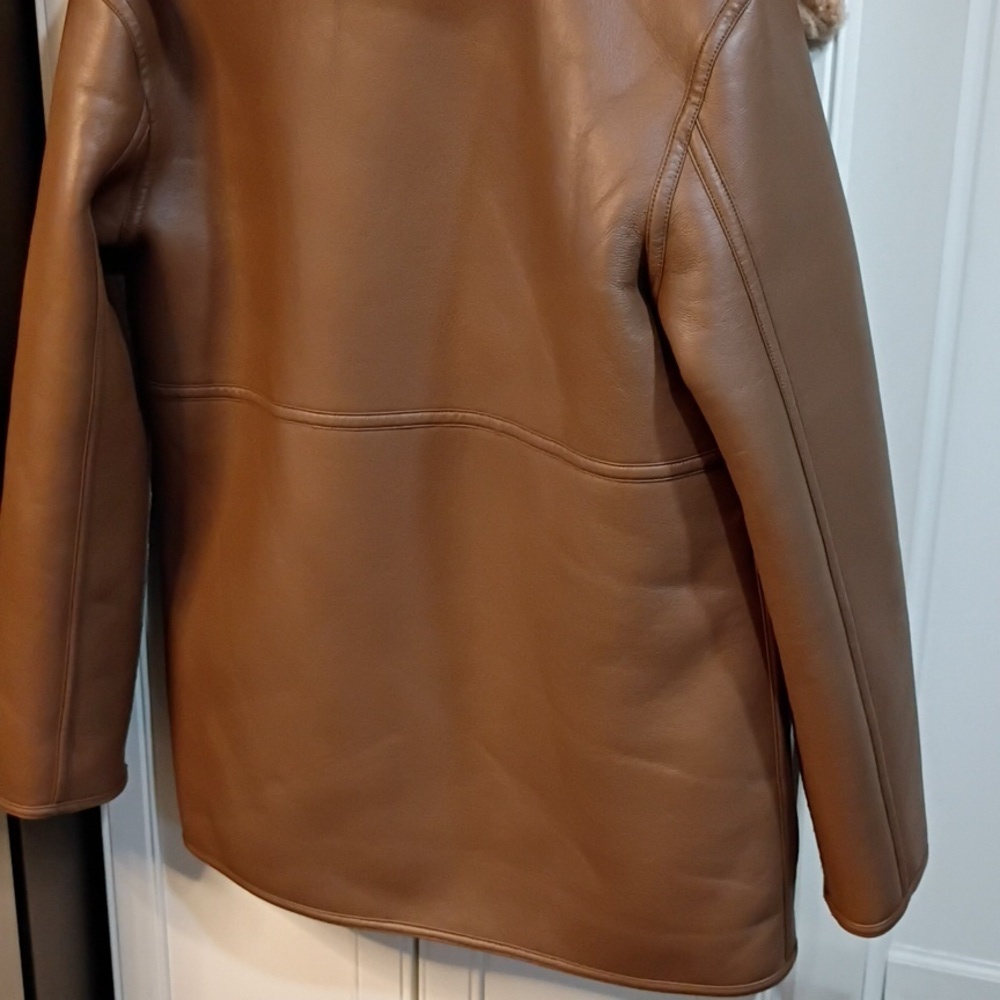 New! Jason Wu Faux Leather Jacket Size Medium - Picture 10 of 10